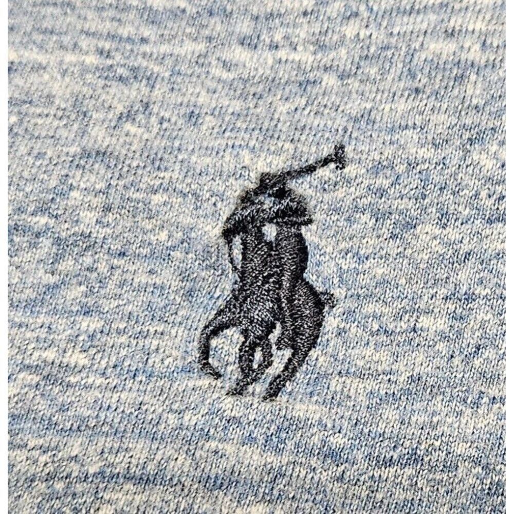 Polo Ralph Lauren Mens M Blue Long Sleeve Shirt Preppy Classic - Picture 4 of 6